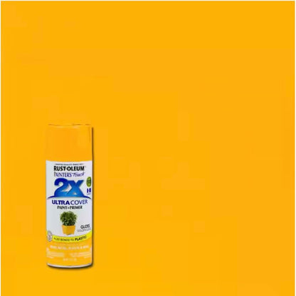 Rust-Oleum 334029 Painter's Touch 2X Ultra Cover Spray Paint, 12 oz, Gloss Clear - Colors B