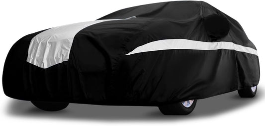 Titan Stingray Car Cover - Multi-Layer All Weather Protection for Sedans 186-202”. Waterproof, UV Blocking, Scratch Resistant. Drivers Side Zippered Access.