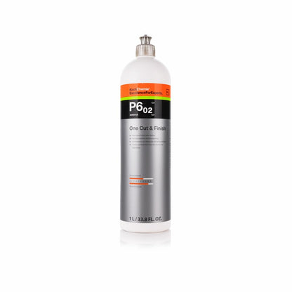 KOCHCHEMIE P6.02 One Cut & Finish - High-Gloss Polishing Compound with Sealant; Remove Scratches and Grindings from Grit Size P2000 and Above with Simultaneous Sealing Effect (250 ml)