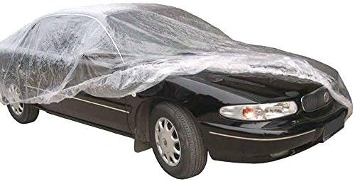 West Lake Universal Clear Disposable Car Cover for SUV, Sedan, Sport Cars, Antique Cars up to 22' x 12'