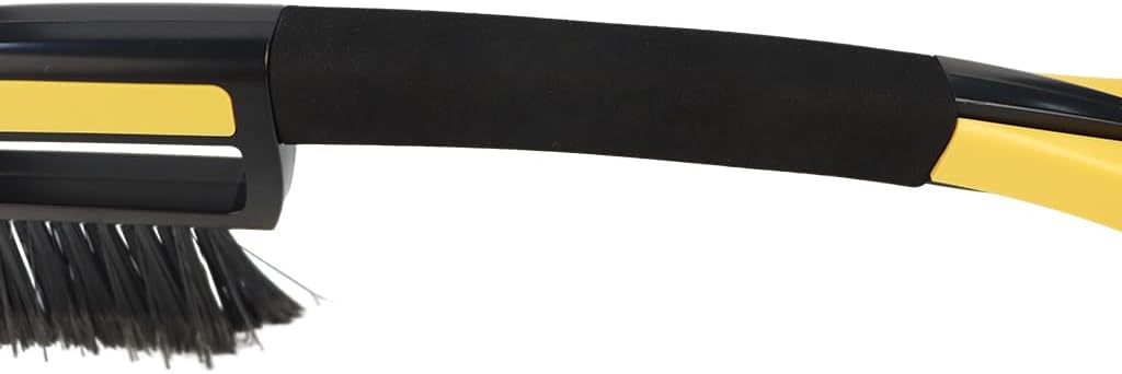 Snow Brush with Ice Scrapers for Car Windshield, Car Brush with Foam Grip, Winter Accessories, Wider Snow Scraper for Window, SUVs, Cars, Detachable Snow Removal Tool, Scratch-Free (Green)