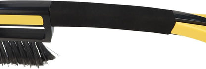 Snow Brush with Ice Scrapers for Car Windshield, Car Brush with Foam Grip, Winter Accessories, Wider Snow Scraper for Window, SUVs, Cars, Detachable Snow Removal Tool, Scratch-Free (Green)