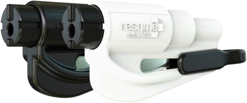 resqme The Original Compact Emergency Keychain Car Escape Tool, Seatbelt Cutter and Window Breaker, Made in USA, Pack of 2