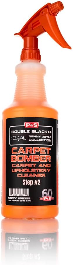 P & S PROFESSIONAL DETAIL PRODUCTS Carpet Bomber – Professional Upholstery Cleaner, Citrus-Based Formula, Removes Grease, Dirt & Odors, Highly Dilutable, Safe for Engines & Wheel Wells - 1 Gallon