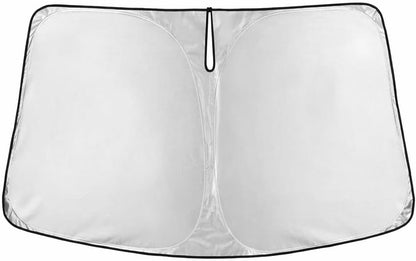 EcoNour Car Windshield Sun Shade | 2025 Upgraded Innovative No-Light-Pass Technology for Maximum Coverage | Foldable Sun Shade Keeps Your Vehicle Cool | Must-Have Car Accessories | Small (59" x 29") - Colors H