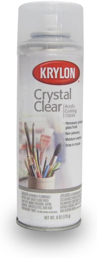 Krylon K01305 Gallery Series Artist and Clear Coatings Aerosol, 11-Ounce, UV-Resistant Clear Gloss