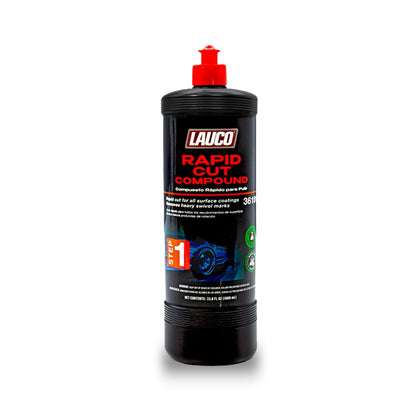 LAUCO Paint Correction Compounds Step 1, 2, 3, Swirl Remover 8oz Kits, with a Towel, Silicone-Free, Clear Coat Safe Scratch Remover, Swirl Correction & High Gloss Finishing