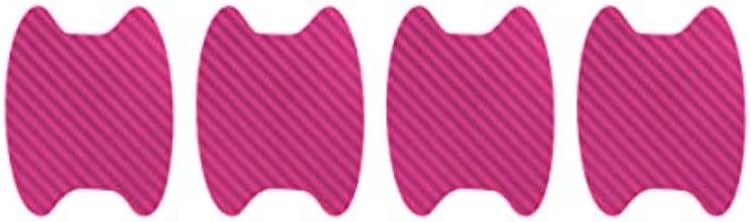 4PCS Sticker, Carbon Fiber Anti-Scratches Car Door Cup Protector, Non-Marking Auto Door Handle Protective Film, Universal for Most Car Handles (Black/4PCS)