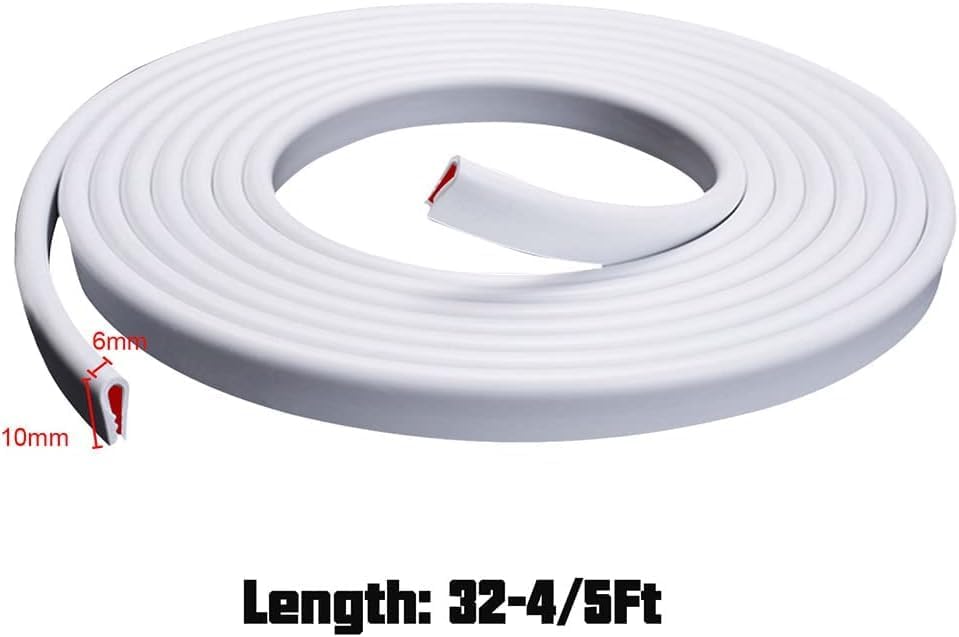 Winunite 32.8ft (10m) Car Door Edge Guards Clear – Self-Adhesive PVC, U-Shaped, Fits Most Vehicles, Scratch- and Chip-Resistant – Reduces Dings in Parking Lots