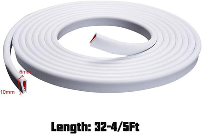 Winunite 32.8ft (10m) Car Door Edge Guards Clear – Self-Adhesive PVC, U-Shaped, Fits Most Vehicles, Scratch- and Chip-Resistant – Reduces Dings in Parking Lots