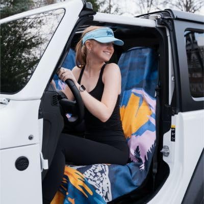 Sprints Athletic Running Towel, Full-Sized, Car Seat Cover - Performance Microfiber (Garden of Races Past)