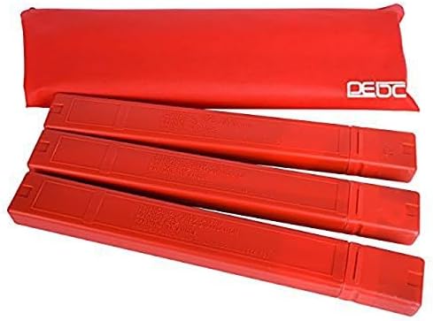 DEDC Warning Triangle, Foldable Safety Triangle, Triple Warning Kit, Warning Triangle Reflector, Roadside Hazard Sign, Triangle Symbol for Emergency with Storage Bag (3 Pack)