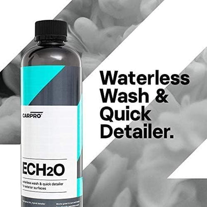 CARPRO ECH2O Waterless Wash, High Gloss Detail Spray, Rinse-Less Wash, and Clay Lubricant Concentrate - 500 mL (17oz)