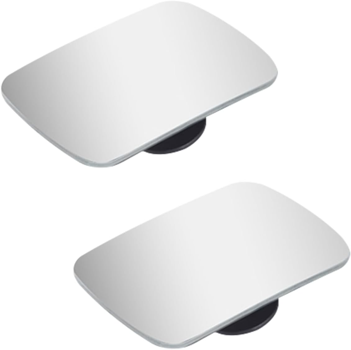 GLSOWEE Car Blind Spot Mirror, 2"" Round Convex Mirror, Frameless HD Glass Rear View Mirror with Wide Angle Adjustable Stick, Universal Vehicle Exterior Accessories for Car SUV Truck (2 PCS)