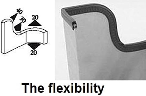 Edge Trim Black Large, Fits Edge 1/4 Inch, Length 10 Feet (3.05 Meter)