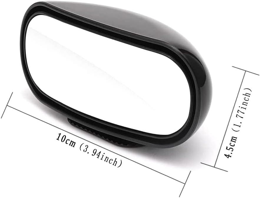 Blind Spot Mirror for Car 2 Pack, Adjustable Convex Wide-Angle Blindspot Mirrors, 360° Rotatable Small Stick-On Blind Side Mirror for Cars, SUVs & Trucks