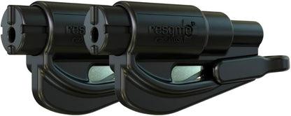 resqme The Original Compact Emergency Keychain Car Escape Tool, Seatbelt Cutter and Window Breaker, Made in USA, Pack of 2