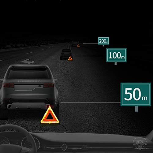 Fasmov 3 Pack Emergency Warning Triangle Kit, High Visibility Reflective Safety Triangle, Road Emergency Reflector for All Vehicles & Cars