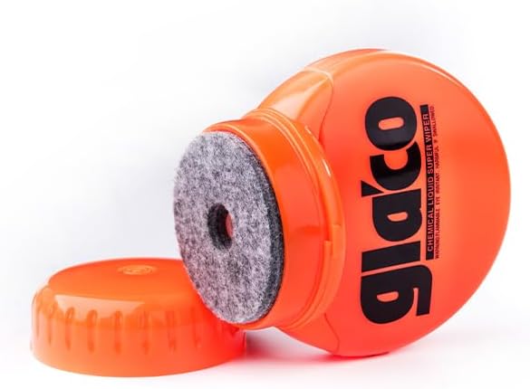 SOFT99 Glaco Roll On Large 120ml - Rain Repellent Glass Coating for Car - Strong Hydrophobic Liquid Wiper - Ergonomic Bottle Shape and Integrated Applicator