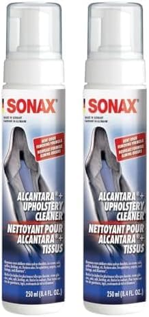 SONAX Upholstery & Alcantara Cleaner Foam | Interior Cleaner for Synthetic Suede, Fabric Seats, Carpet, Door Panels, Headliners & Trim | Removes Dirt, Oils, Stains & Grime Build-Up | 8.45 oz | 250 ml
