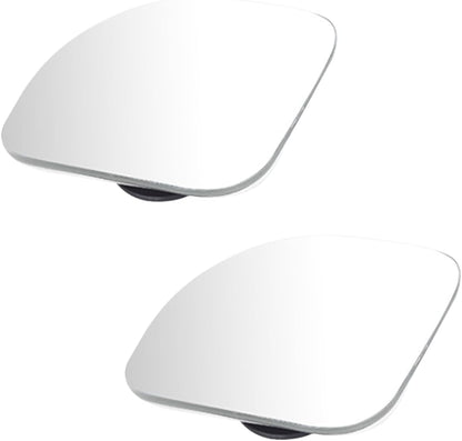 GLSOWEE Car Blind Spot Mirror, 2"" Round Convex Mirror, Frameless HD Glass Rear View Mirror with Wide Angle Adjustable Stick, Universal Vehicle Exterior Accessories for Car SUV Truck (2 PCS)