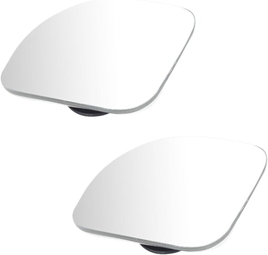 GLSOWEE Car Blind Spot Mirror, 2"" Round Convex Mirror, Frameless HD Glass Rear View Mirror with Wide Angle Adjustable Stick, Universal Vehicle Exterior Accessories for Car SUV Truck (2 PCS)