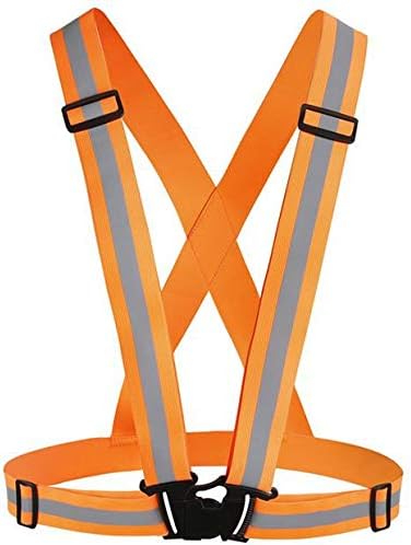 Chiwo Reflective Vest Running Gear 2Pack, High Visibility Adjustable Safety Ves for Night Cycling,Hiking, Jogging,Dog Walking