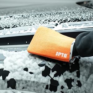 SPTA Clay Mitt, Pro Medium Grade Clay Bar Infused Mitt, Car Detailing Glove Quickly Removes Debris from Your Paint, Glass, Wheels, & More -CB306