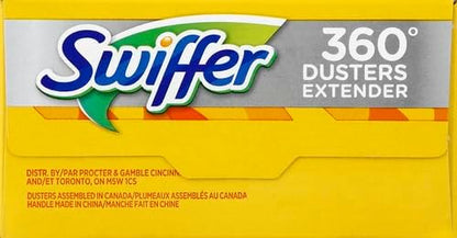 Swiffer Duster Kit with 3 ft Extendable Handle, Heavy Duty Dusting Starter Kit with 3 Refills, for Ceiling Fans, Vents and Hard to Reach Places