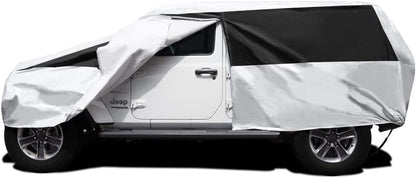Titan Premium Multi-Layer PEVA Car Cover for Compact SUV 170-187". Waterproof, UV Protection, Anti-Scratch Protective Lining, Driver-Side Zippered Opening. Fits Rav4, Rogue, CR-V and More.