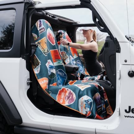 Sprints Athletic Running Towel, Full-Sized, Car Seat Cover - Performance Microfiber (Garden of Races Past)