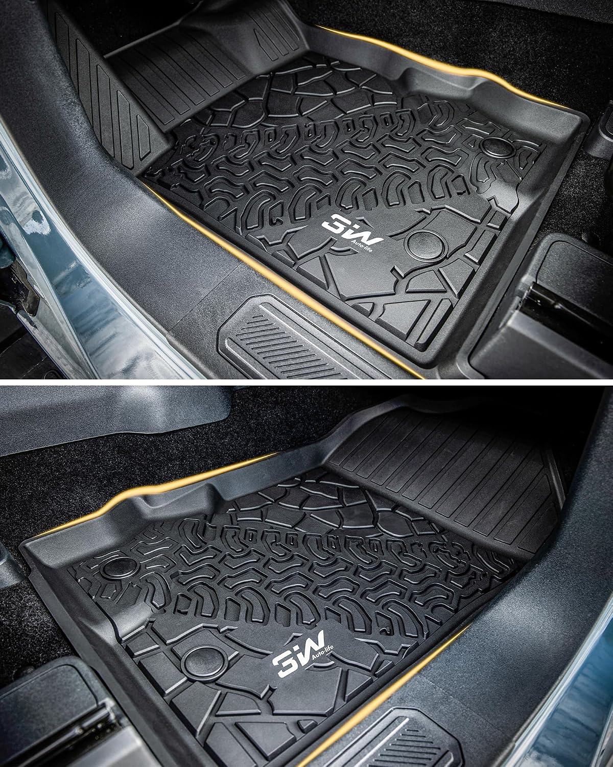 Floor Mats & Cargo Liner & Back Seat Cover for 2021-2026 Bronco 4 Door - Colors B