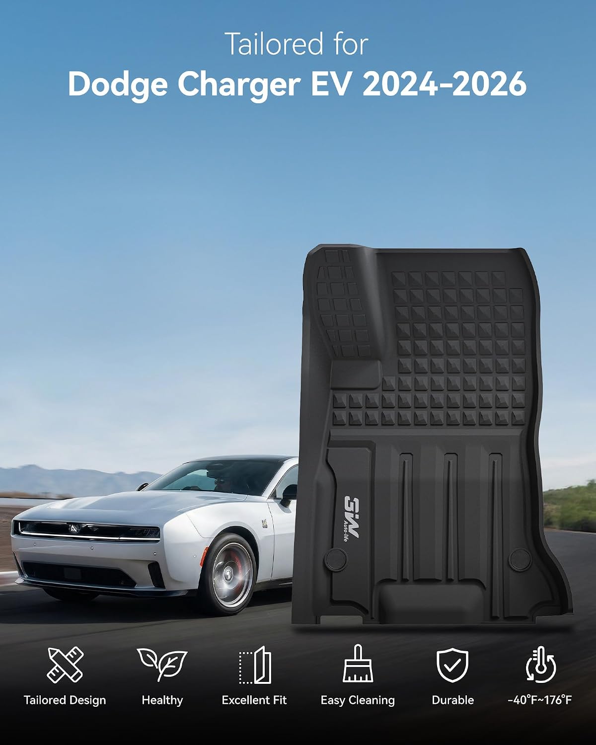 Floor Mats & Cargo Liner & Back Seat Cover for 2021-2026 Bronco 4 Door - Colors B