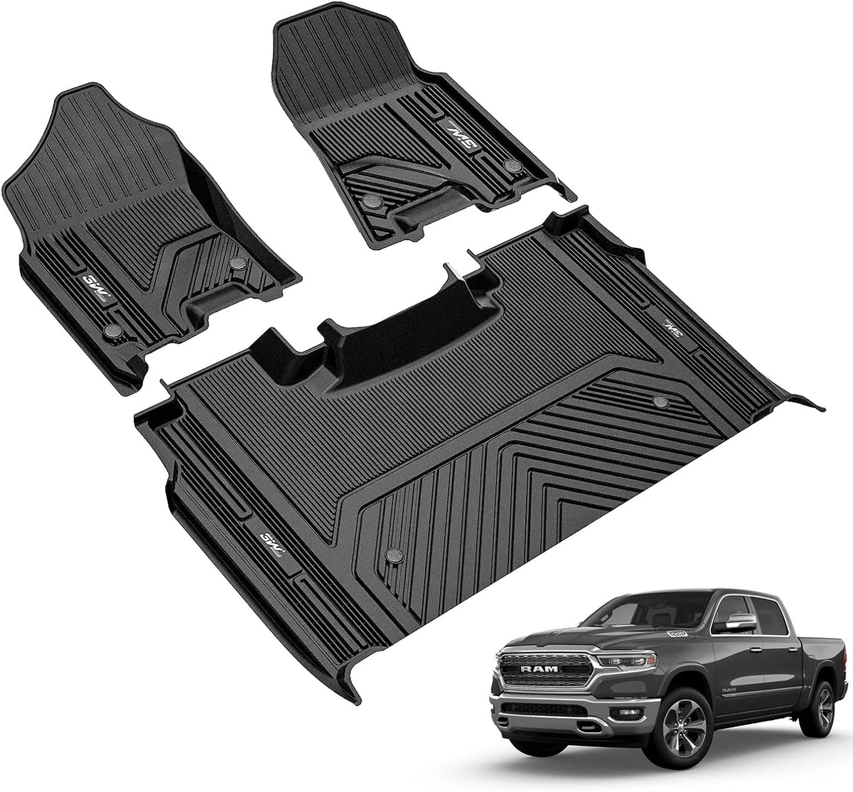 Floor Mats & Cargo Liner & Back Seat Cover for 2021-2026 Bronco 4 Door - Colors B