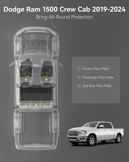 Floor Mats & Cargo Liner & Back Seat Cover for 2021-2026 Bronco 4 Door - Colors B