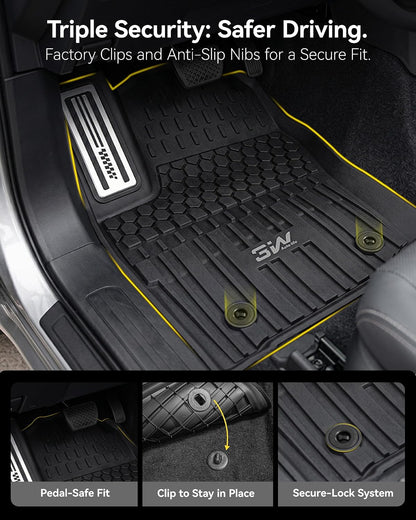 Floor Mats & Cargo Liner & Back Seat Cover for 2021-2026 Bronco 4 Door - Colors B