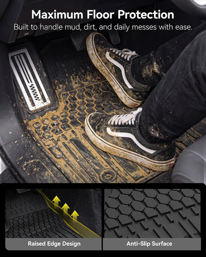 Floor Mats & Cargo Liner & Back Seat Cover for 2021-2026 Bronco 4 Door - Colors B