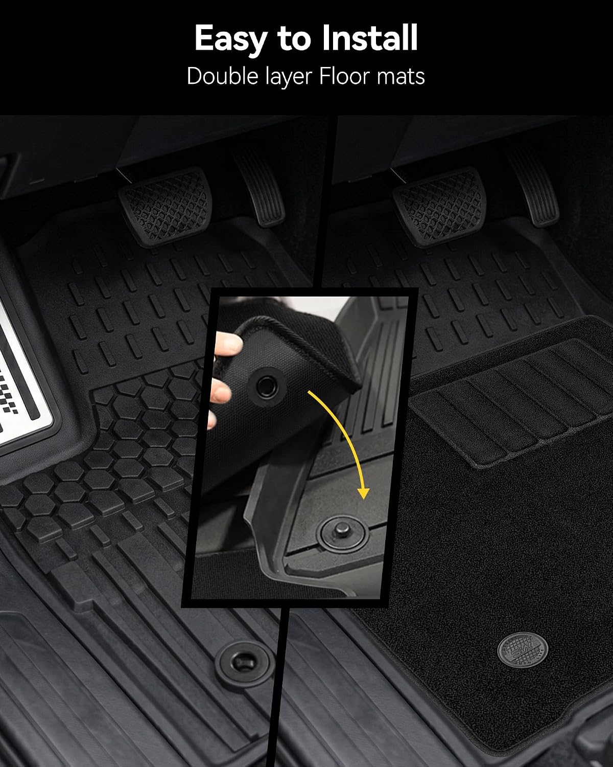Floor Mats & Cargo Liner & Back Seat Cover for 2021-2026 Bronco 4 Door - Colors B