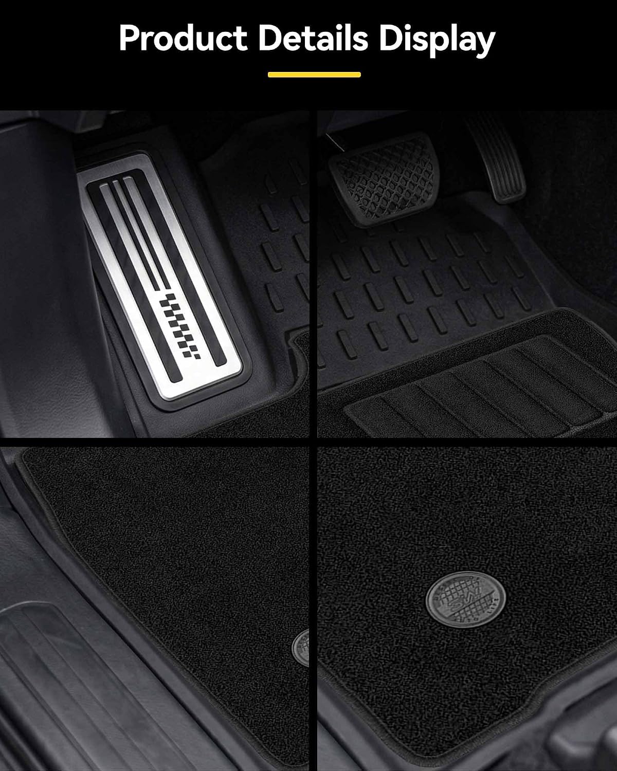 Floor Mats & Cargo Liner & Back Seat Cover for 2021-2026 Bronco 4 Door - Colors B