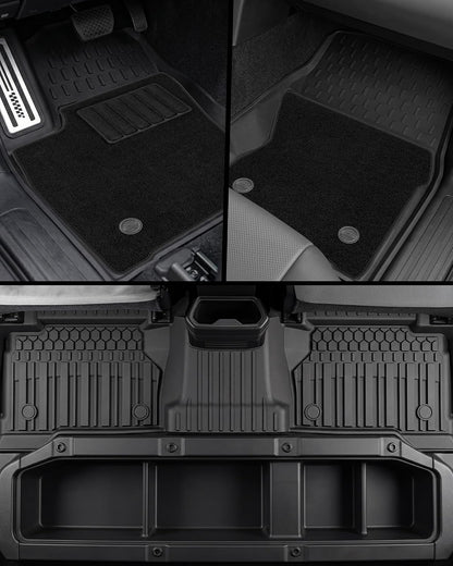 Floor Mats & Cargo Liner & Back Seat Cover for 2021-2026 Bronco 4 Door - Colors B