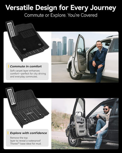 Floor Mats & Cargo Liner & Back Seat Cover for 2021-2026 Bronco 4 Door - Colors B