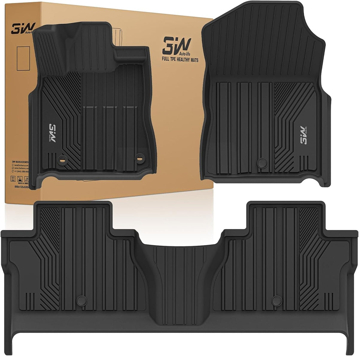 Floor Mats & Cargo Liner & Back Seat Cover for 2021-2026 Bronco 4 Door - Colors B