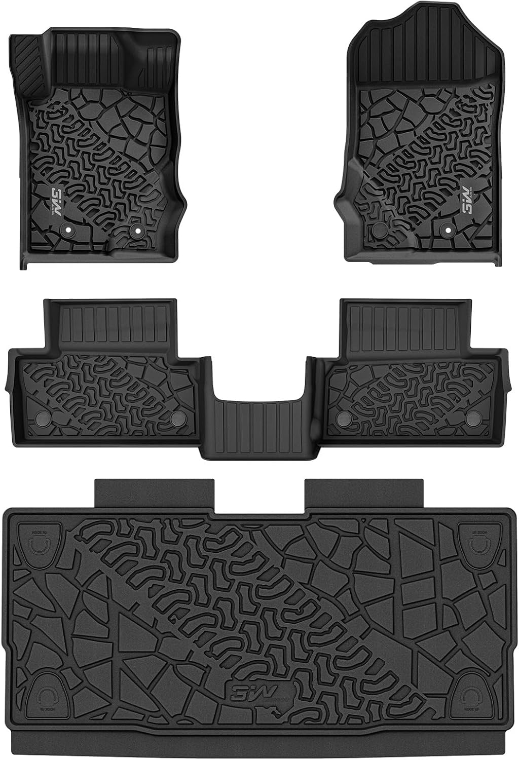 Floor Mats & Cargo Liner & Back Seat Cover for 2021-2026 Bronco 4 Door - Colors B