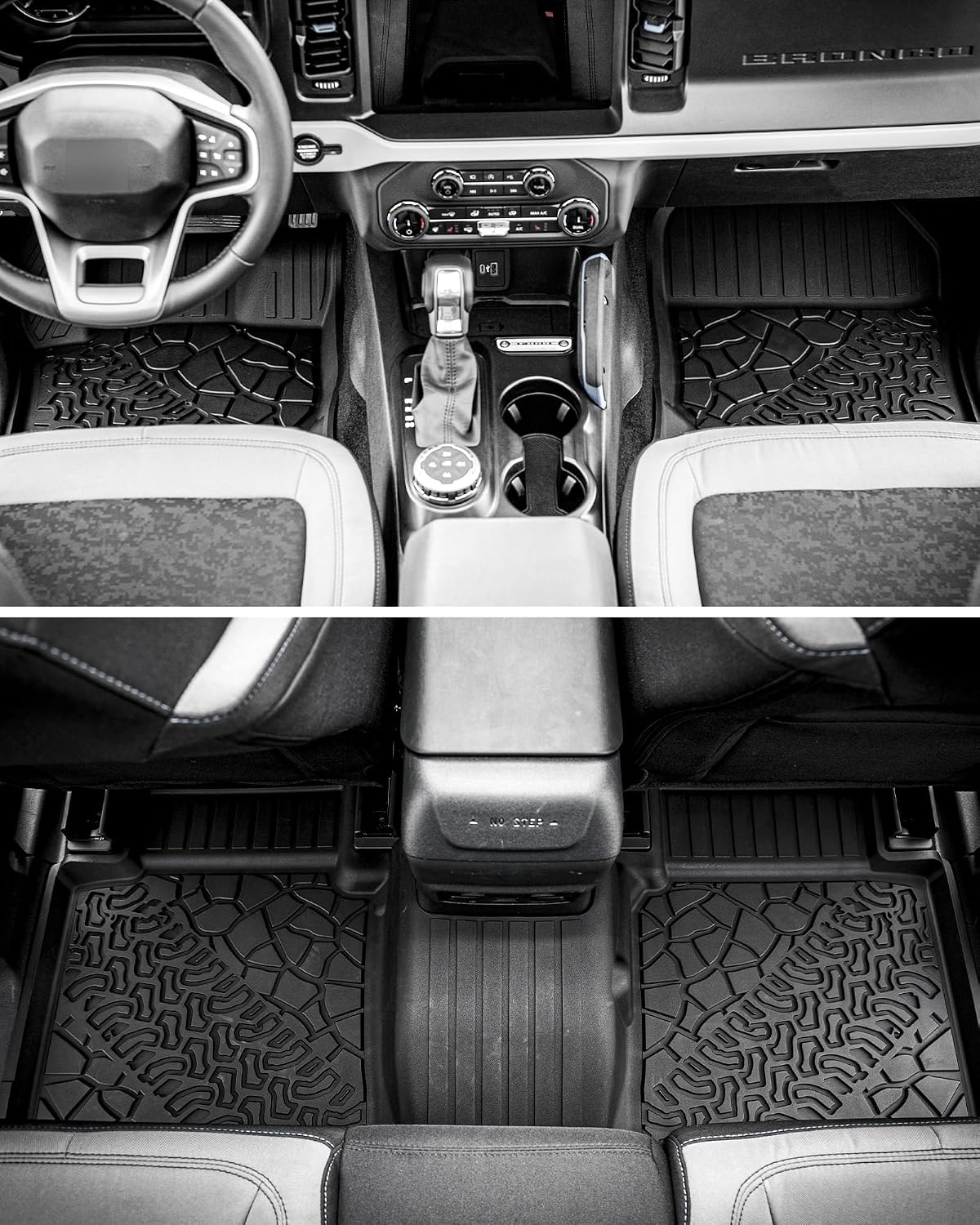 Floor Mats & Cargo Liner & Back Seat Cover for 2021-2026 Bronco 4 Door - Colors B