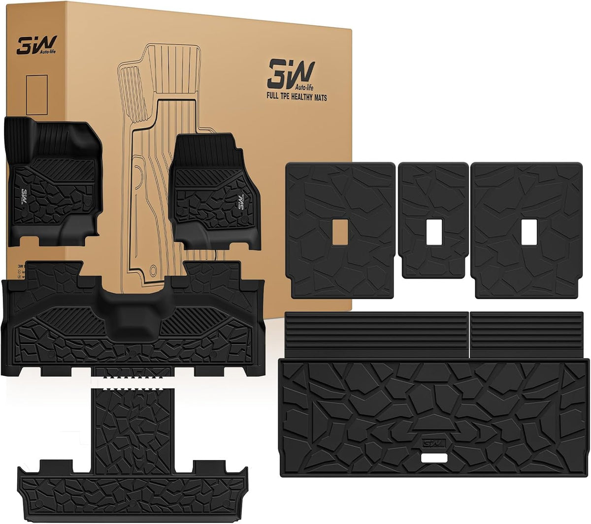 Floor Mats & Cargo Liner & Back Seat Cover for 2021-2026 Bronco 4 Door - Colors B