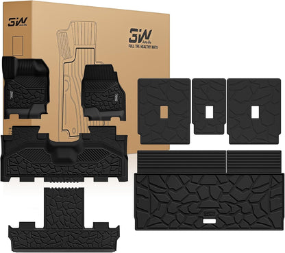 Floor Mats & Cargo Liner & Back Seat Cover for 2021-2026 Bronco 4 Door - Colors B