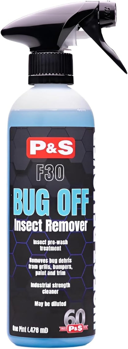 P&S Professional Detail Products Bug Off Insect Remover – Industrial-Strength Bug Splatter Cleaner, Safe for Paint, Trim & Grills, Pre-Wash Treatment, Easy Spray & Rinse Formula - 1 Gallon