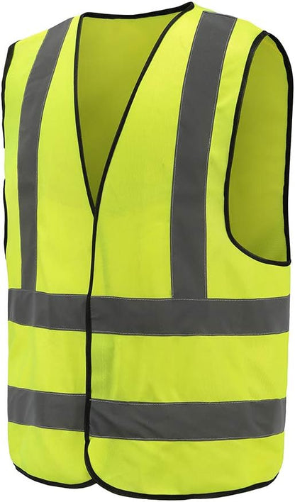 AYKRM 12 colour High visibility viz vest hi vis viz reflective work construction safety vest (XS-8XL) - Colors A