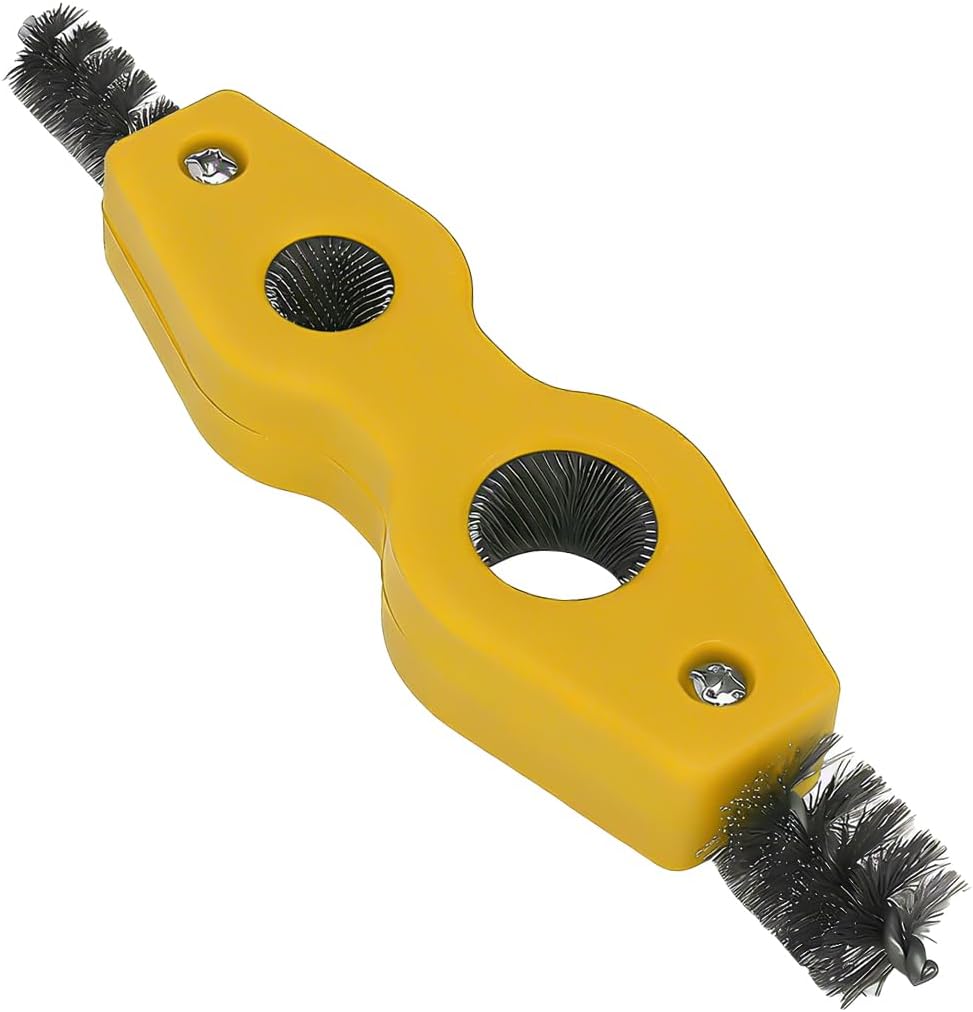 Car Battery Terminal Cleaning Brush, 4 in 1 Vehicle Battery Terminal Clean Steel Wire Heads Brush, Automotive Machine Part Cleaning Tool, Universal for SUV RV Lorry (Blue)
