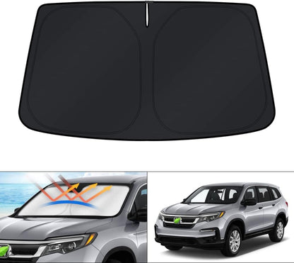 KUST Windshield Sun Shade for Toyota RAV4 2019-2022 2023 2024 2025 2026 Window Accessories Shade Sun Visor Cover Foldable Block UV Rays - Colors F